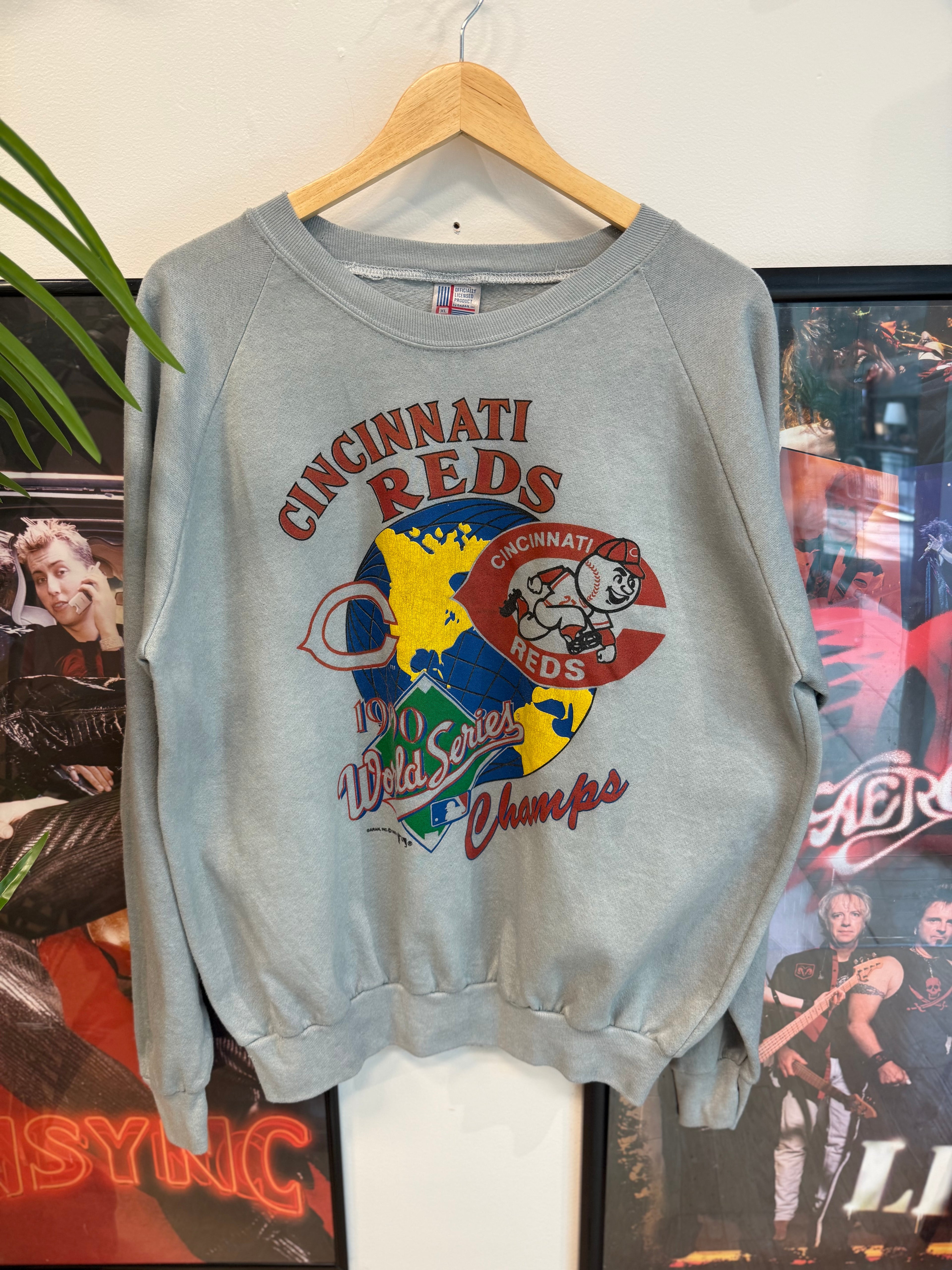 1990 Cincinnati Reds World Series Crewneck Sweatshirt