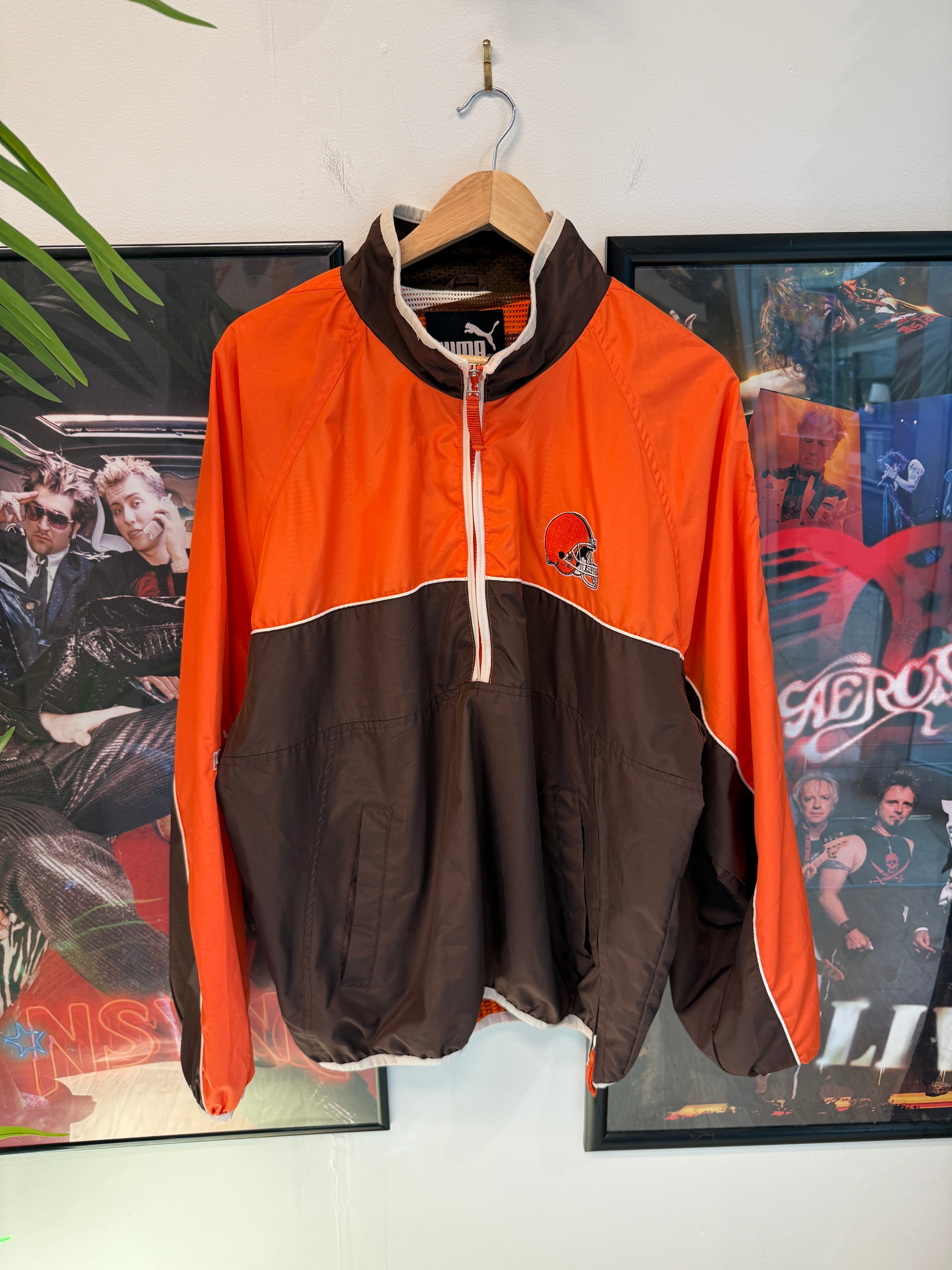 Cleveland Browns 1/4 Zip Windbreaker