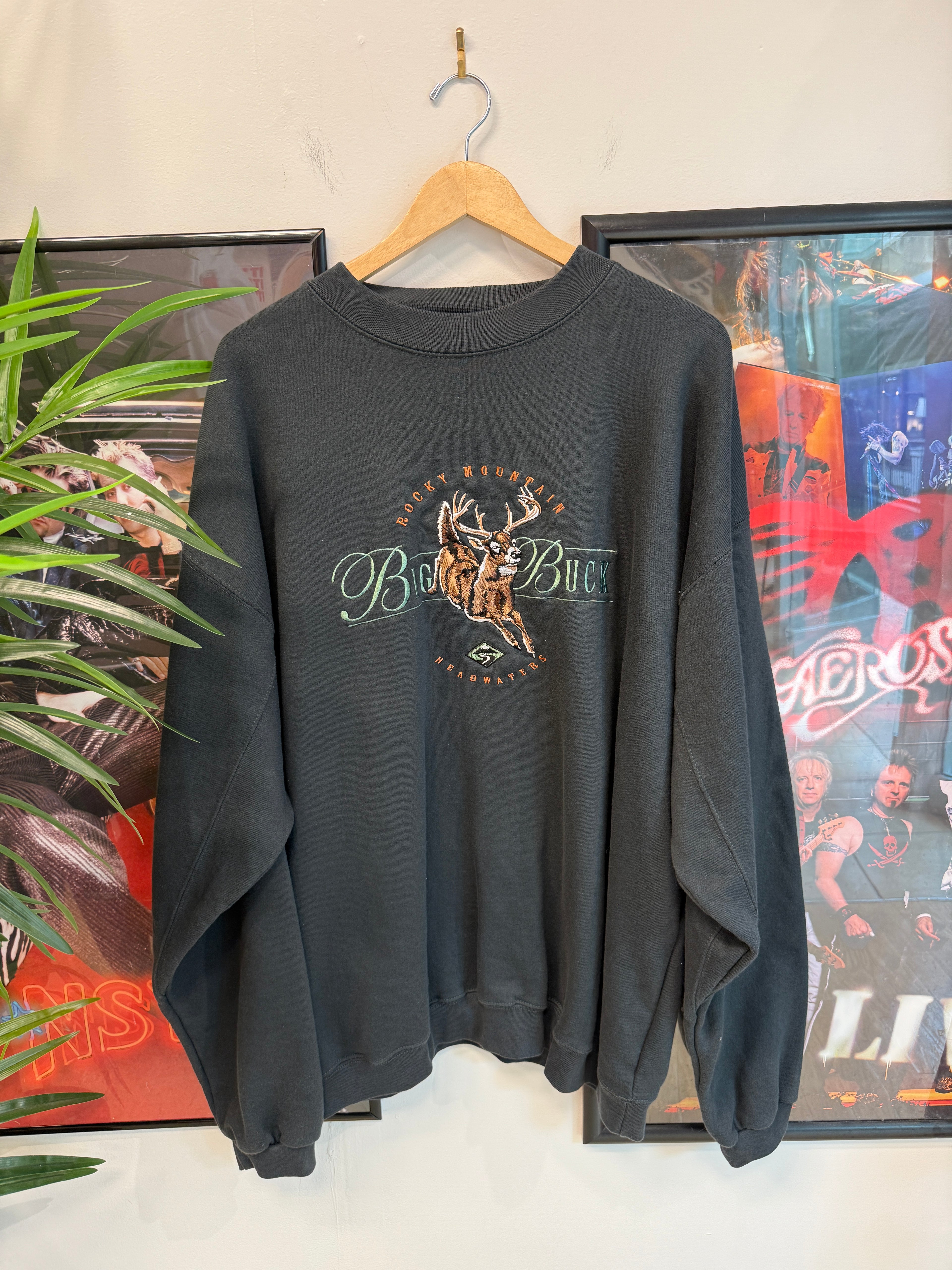 Rocky Mountains Deer Crewneck Sweatshirt