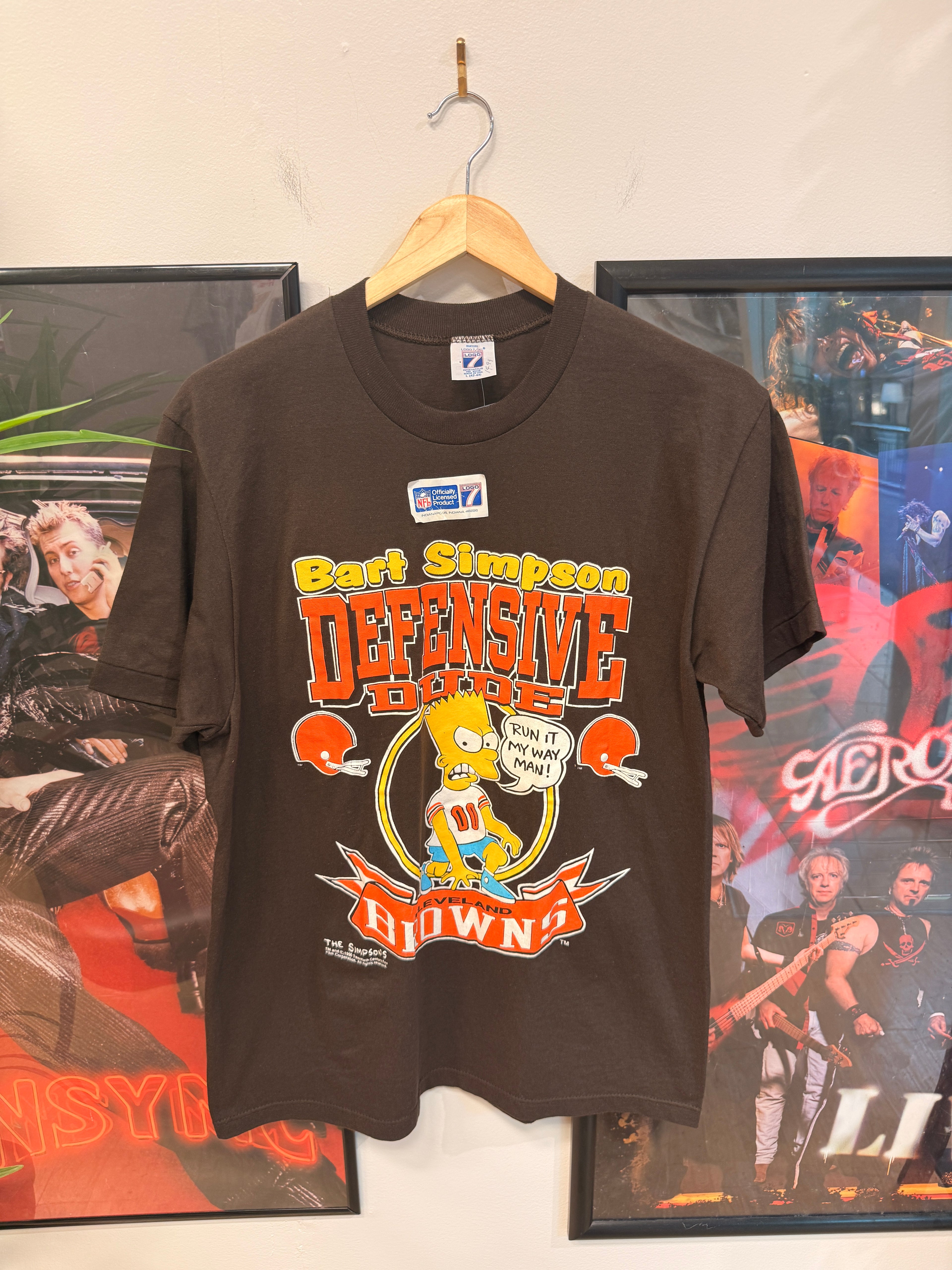 Deadstock Cleveland Browns Bart Simpson T-Shirt