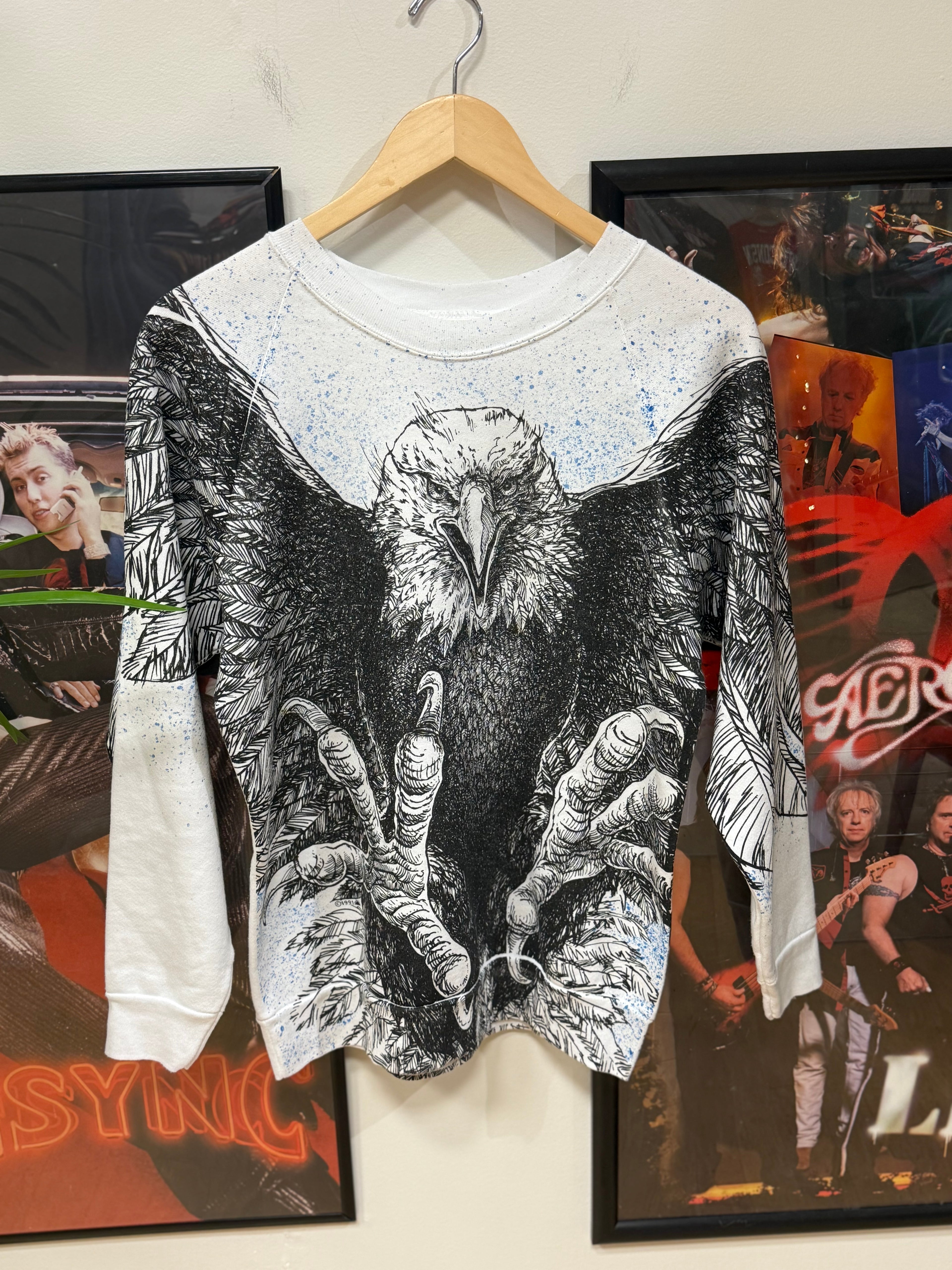 Bald Eagle AOP Crewneck Sweatshirt