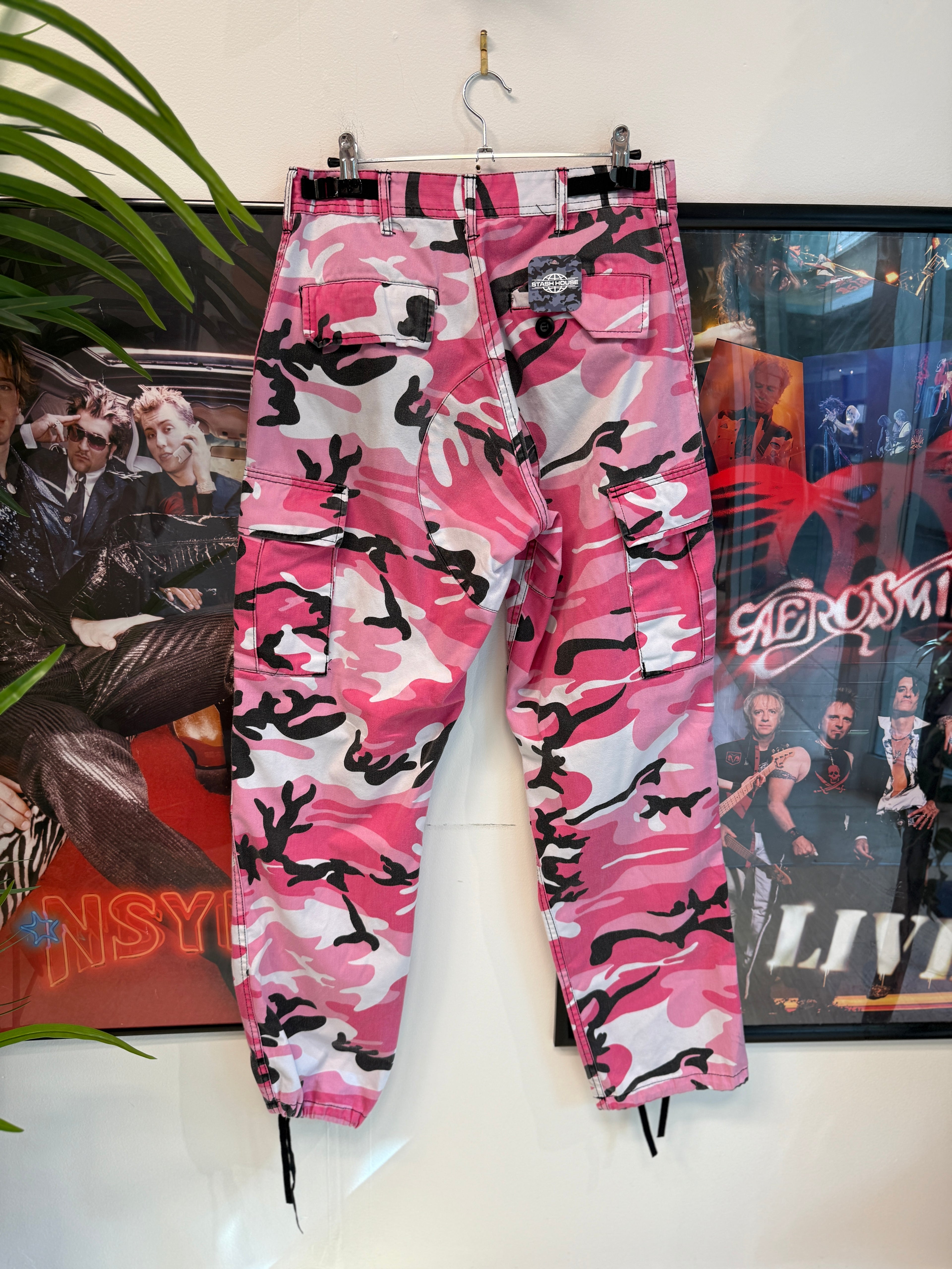 Pink Camo Cargo Pants