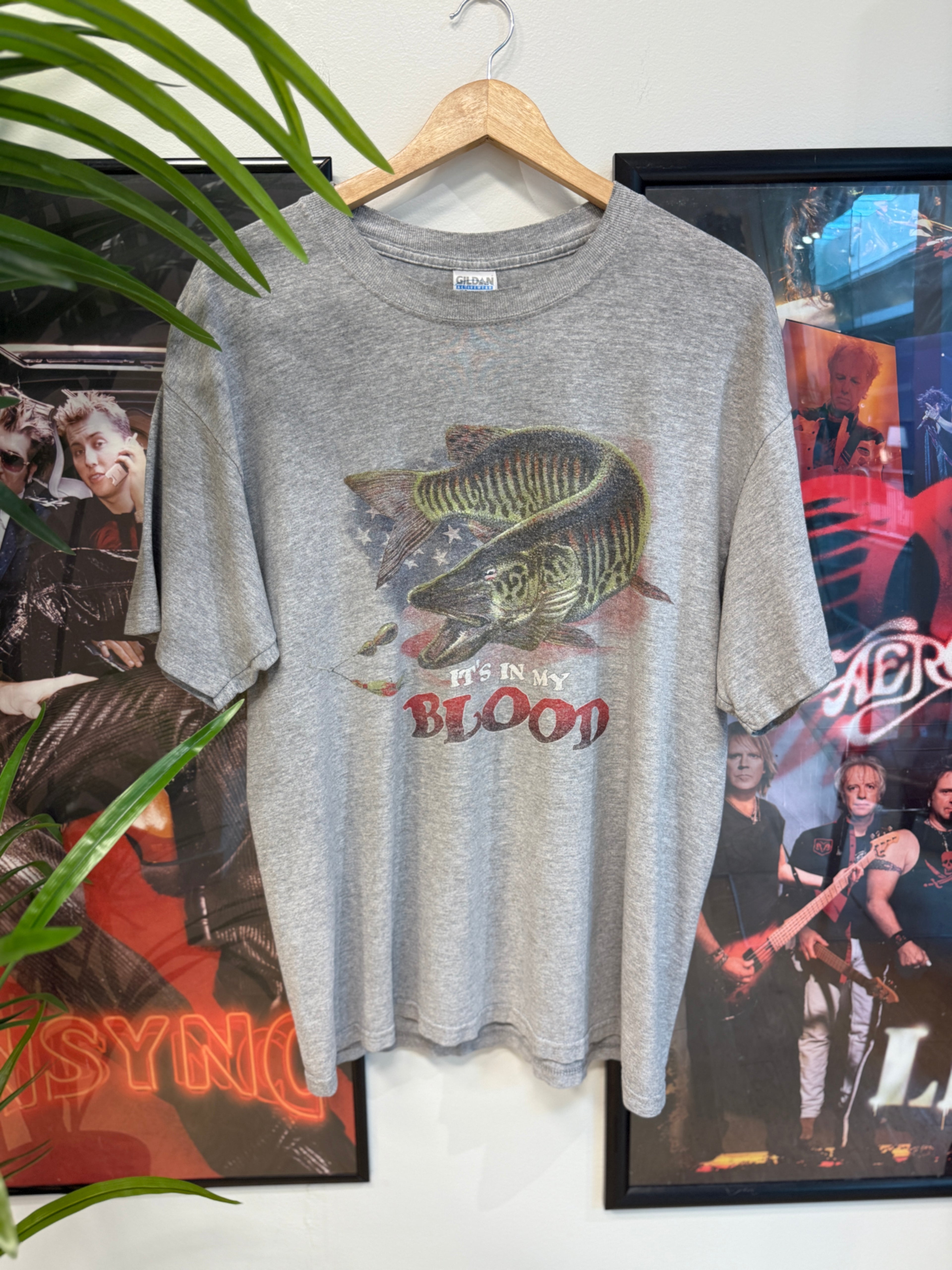 “ It’s In My Blood” Fishing T-Shirt